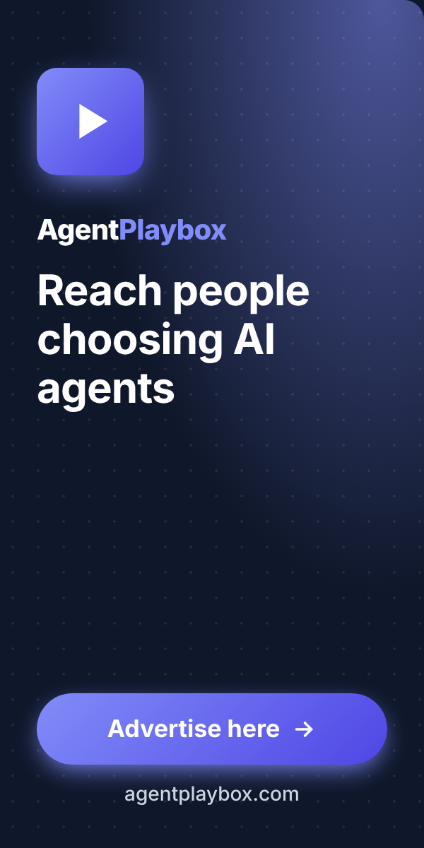 Advertise on Agent Playbox: reach people choosing AI agents
